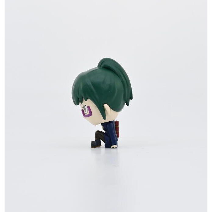 Figurka bobble head Jujutsu Kaisen z zielonymi włosami i fioletowymi oczami w stylu Yamann