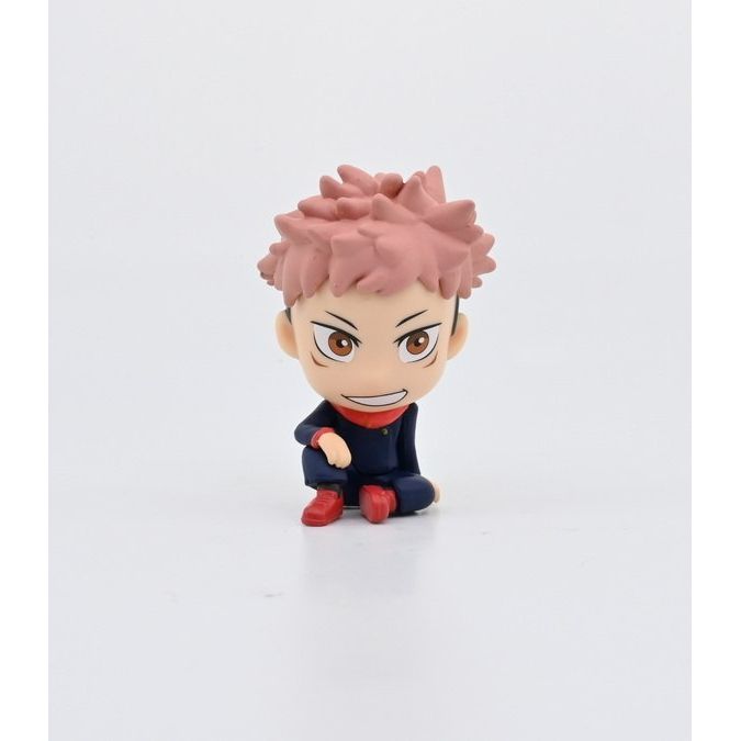 Yamann bobble head Jujutsu Kaisen figurka postaci z czerwonymi butami i różowymi włosami