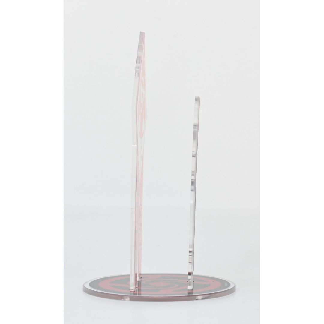 Przezroczysta podstawka do figurki Yuji Itadori Jujutsu Kaisen od Yamann na ciemnej okrągłej bazie