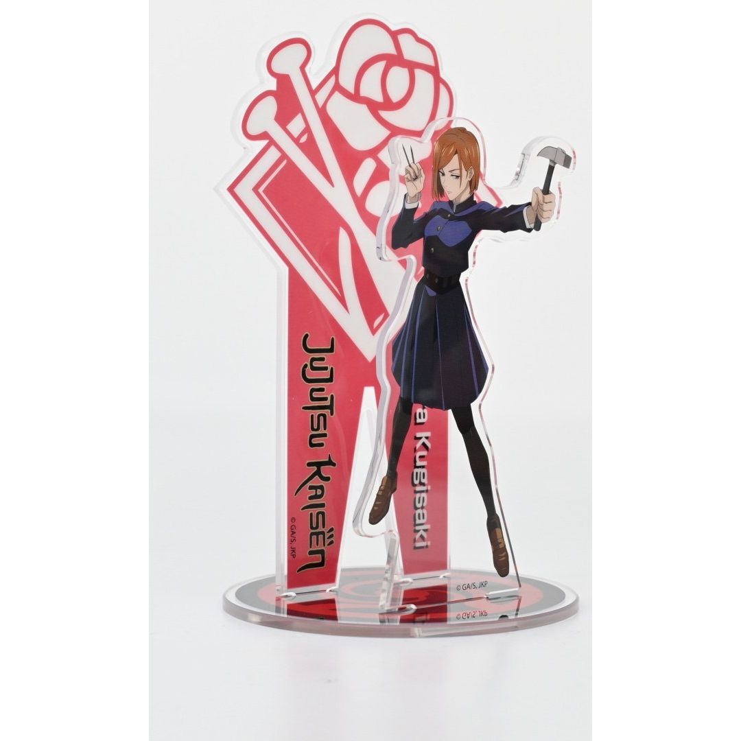 Figurka Jujutsu Kaisen Nobara Kugisaki z młotkiem i gwoździami na przezroczystej podstawce