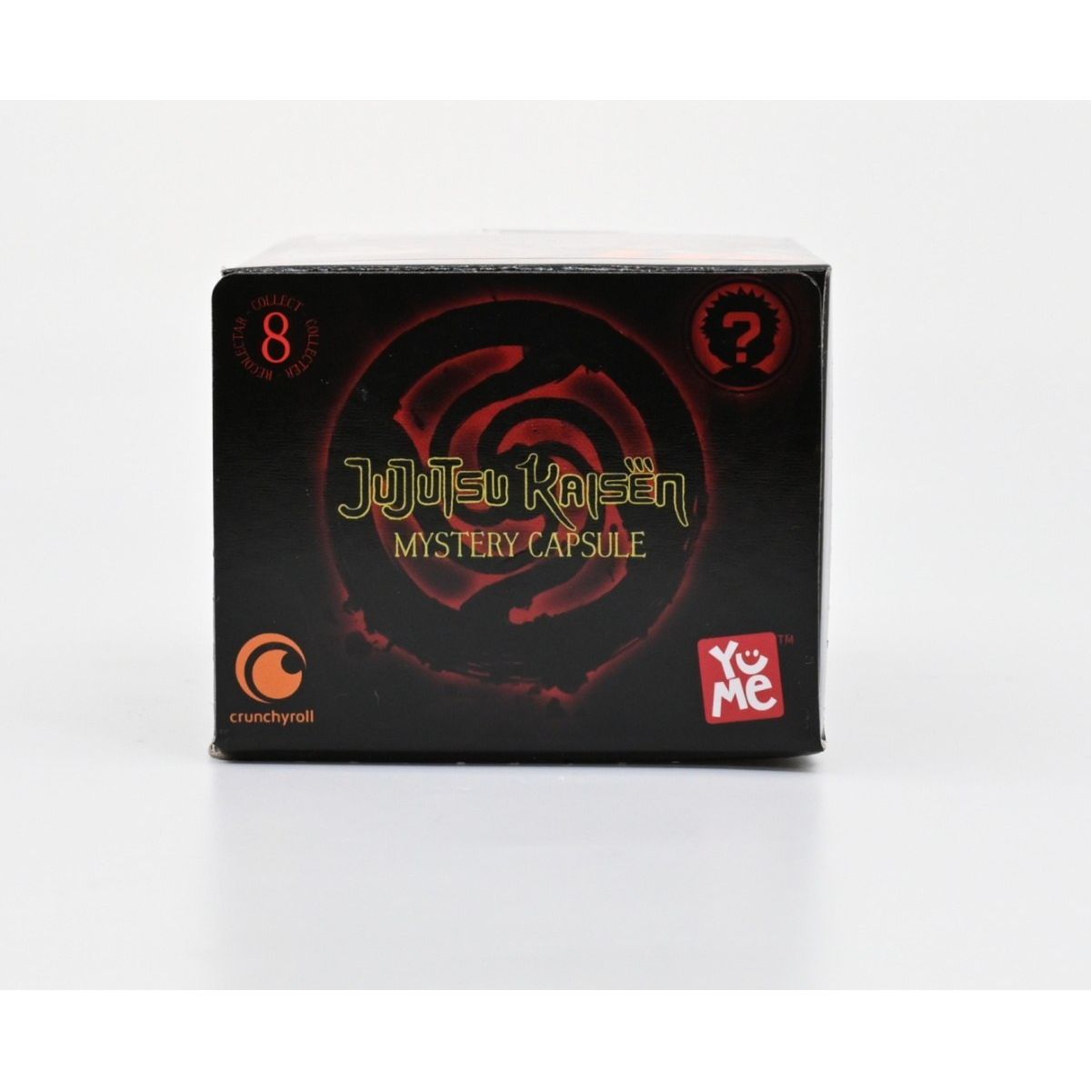 Jujutsu Kaisen kapsuła niespodzianka czarna pudełko z logo i grafiką serii anime