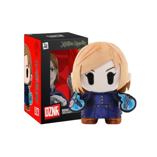 Pluszowa figurka Nobara Kugisaki z Jujutsu Kaisen od Yu Me Toys w niebieskim ubraniu