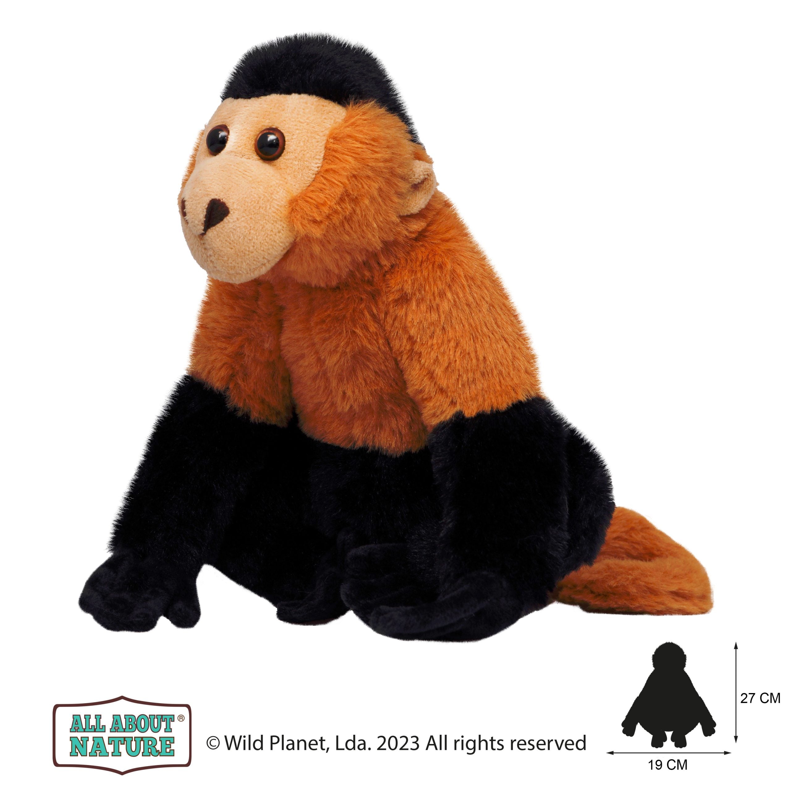 Pluszak kapucynka Wild Planet miękka zabawka małpka w naturalnych kolorach do przytulania