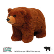 Pluszak niedźwiedź grizzly marki Wild Planet miękki i realistyczny miś pluszowy