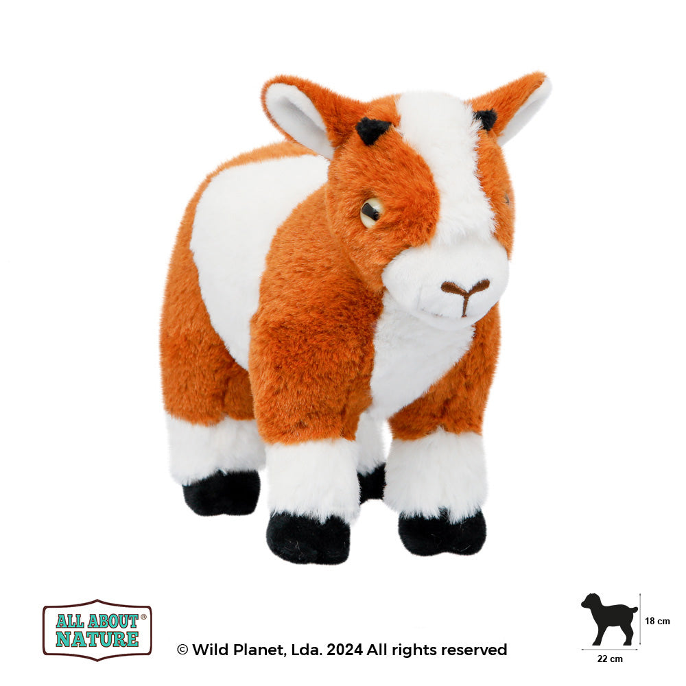 Pluszak owieczka Wild Planet w brązowo-białych kolorach miękki i realistyczny