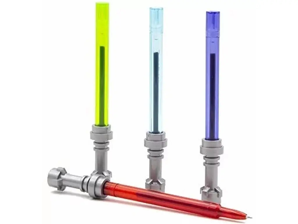 Zestaw długopisów żelowych Star Wars LEGO w czterech kolorach przypominających miecze świetlne
