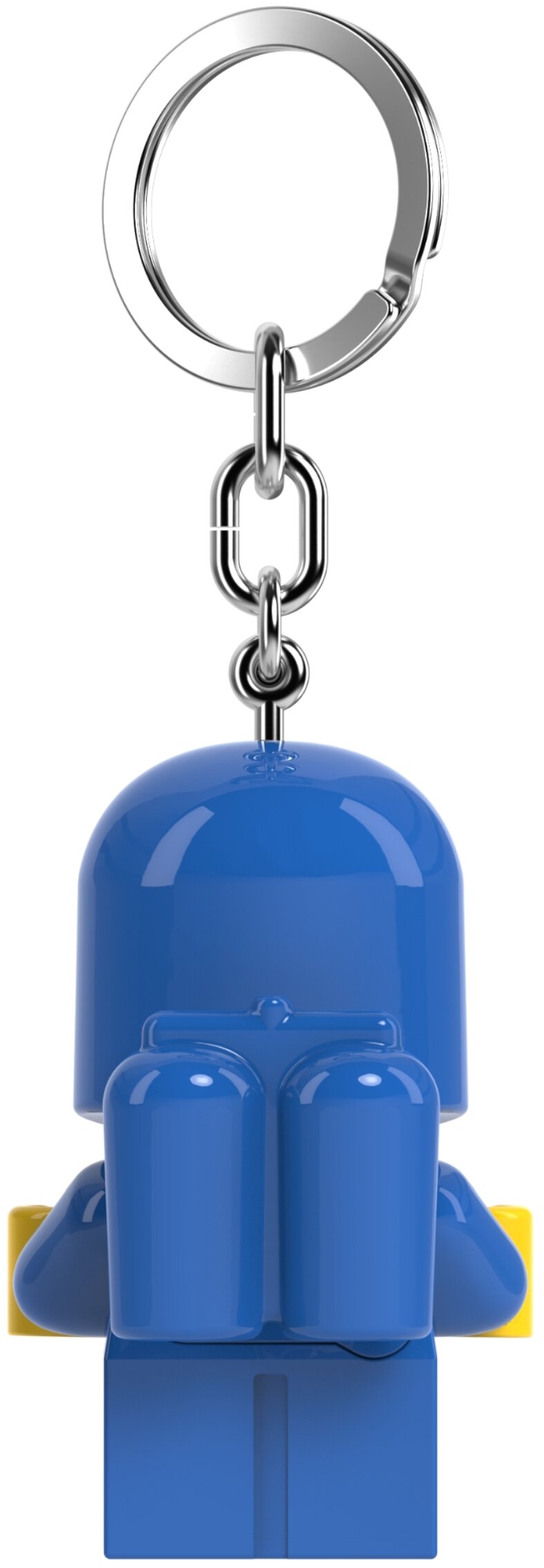 MOB brelok z latarką LEGO astronauta w niebieskim kolorze z metalowym kółkiem do kluczy
