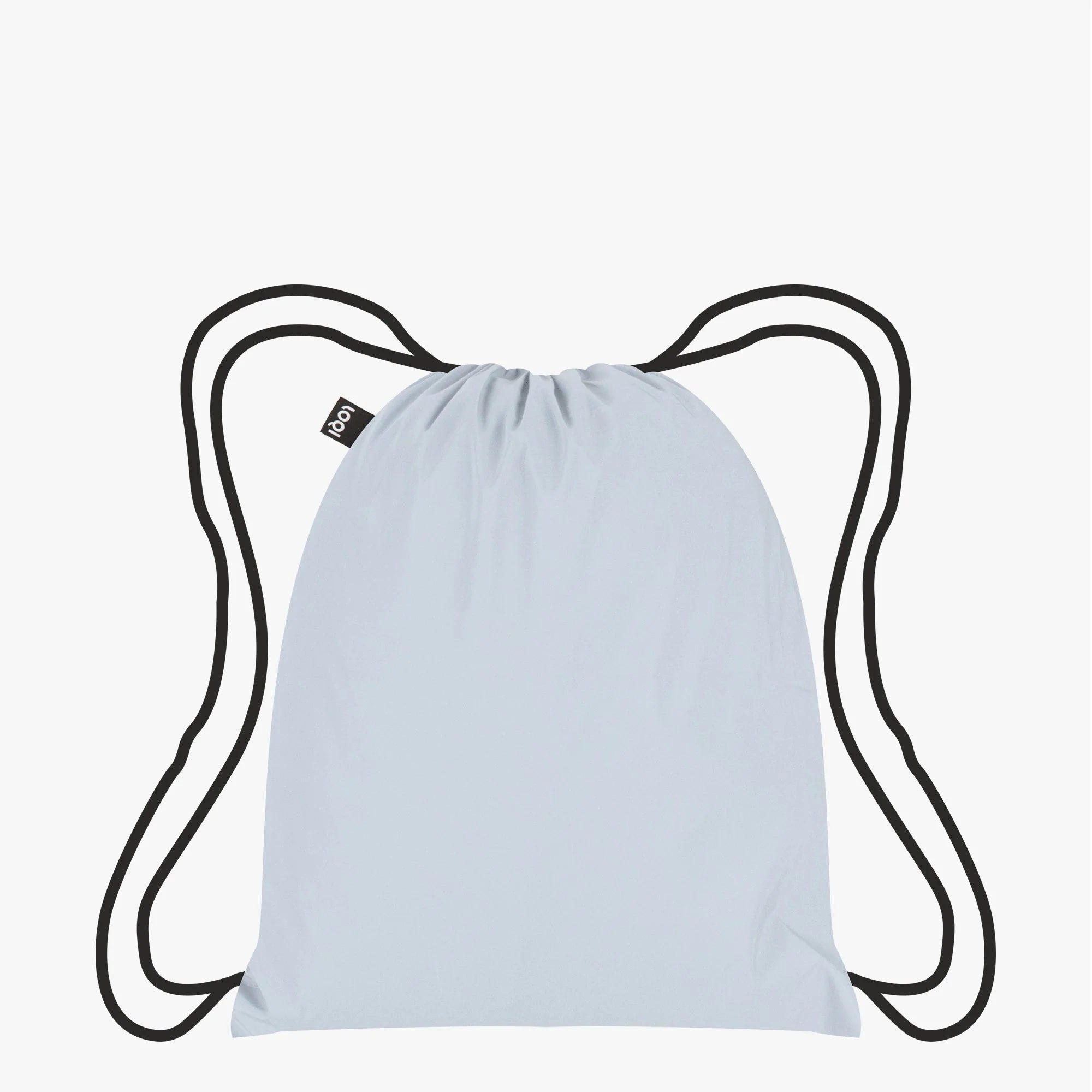 Yamann worek odblaskowy srebrny z czarnymi sznurkami idealny do codziennego użytku