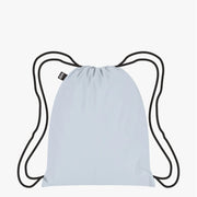 Yamann worek odblaskowy srebrny z czarnymi sznurkami idealny do codziennego użytku