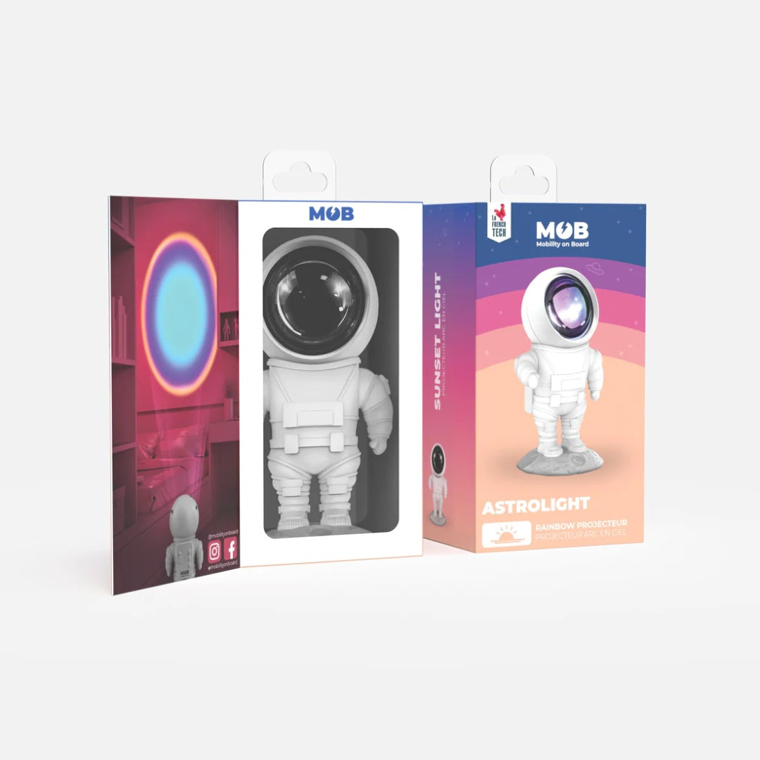 Lampka projekcyjna astronauta BV JACOB COMPANY do tworzenia kolorowych obrazów na ścianie