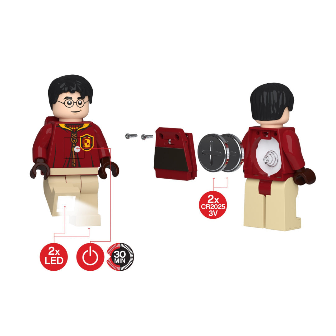 Latarka czołowa Harry Potter LEGO z 2 diodami LED i bateriami CR2025 na 30 minut świecenia