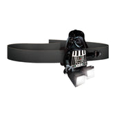 Czarna latarka czołowa LEGO Star Wars z figurką Dartha Vadera i regulowanym paskiem