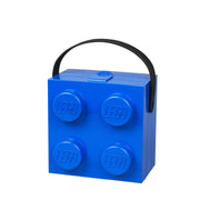 Lunchbox klocek LEGO w kolorze niebieskim z wygodnym czarnym uchwytem BV JACOB COMPANY