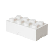 Lunchbox klocek LEGO BV JACOB COMPANY w białym kolorze, kształt przypominający klocek LEGO