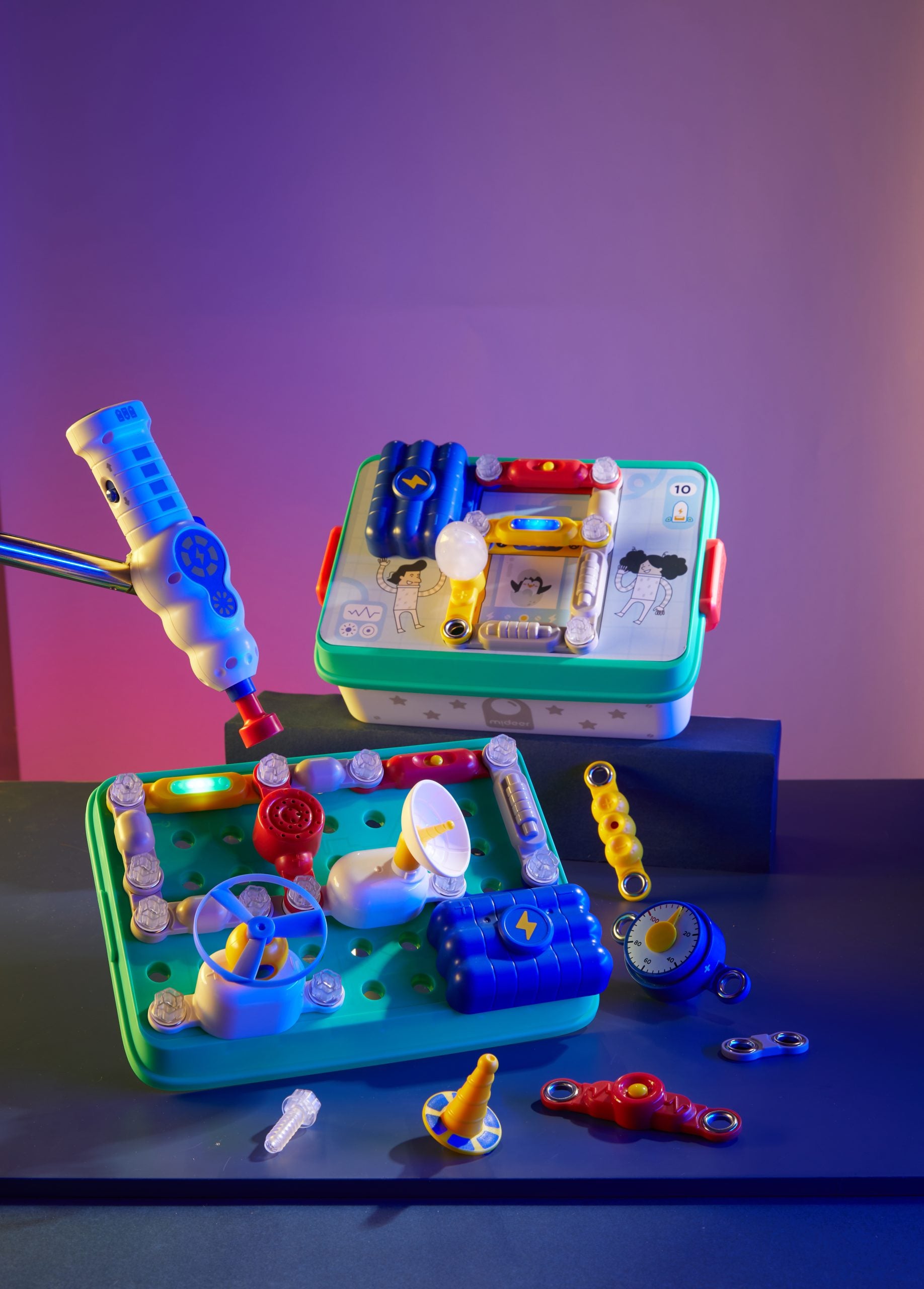 Zestaw małego inżyniera elektryka Yamann z interaktywnymi elementami edukacyjnymi do nauki elektroniki