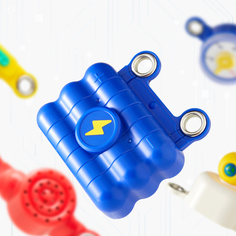 Zestaw małego inżyniera elektryka niebieski moduł z zaciskami do edukacji technicznej