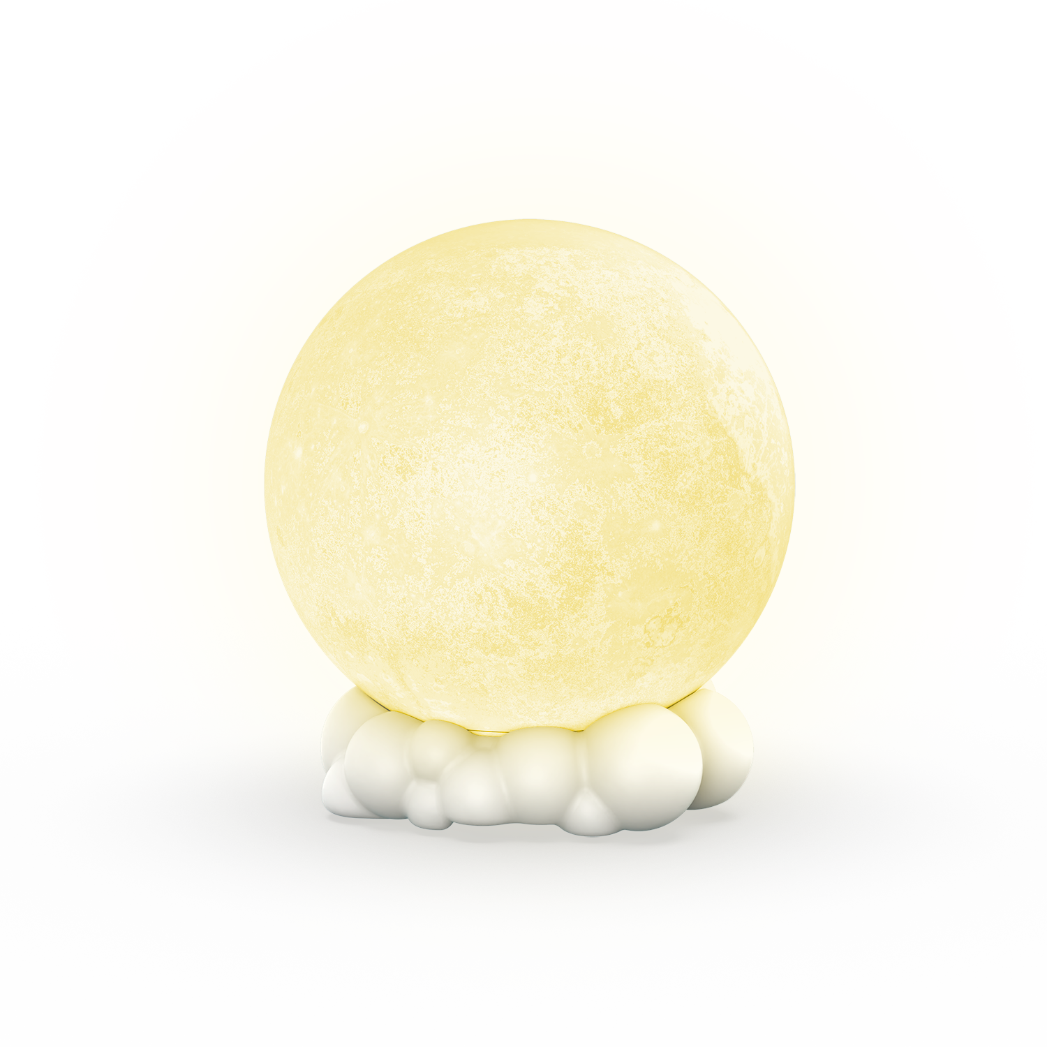 Yamann lampka nocna z głośnikiem w kształcie księżyca na białej podstawie chmur