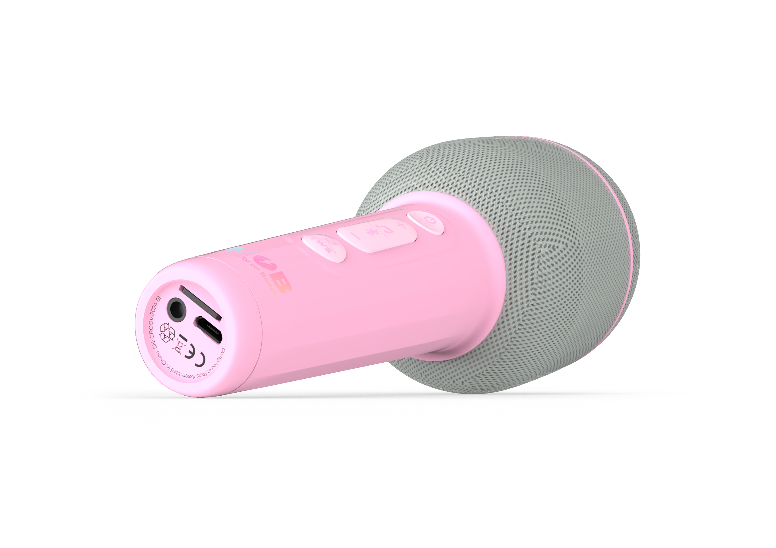 Groovy MOB Wireless Vocal Effects Microphone – Pink