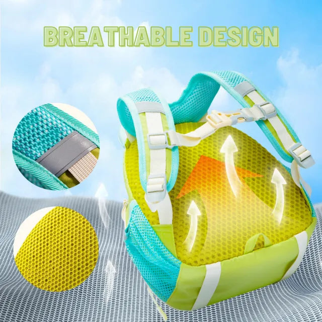 Mały plecak dla dziecka piesek marki mideer z oddychającym panelem tylnym i regulowanymi szelkami