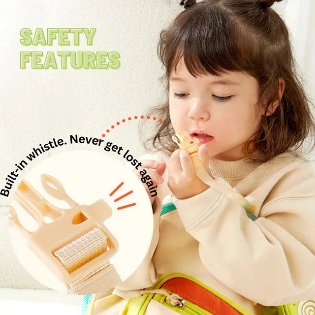 Mały plecak dla dziecka piesek marki mideer z bezpiecznym gwizdkiem, idealny dla małych dzieci