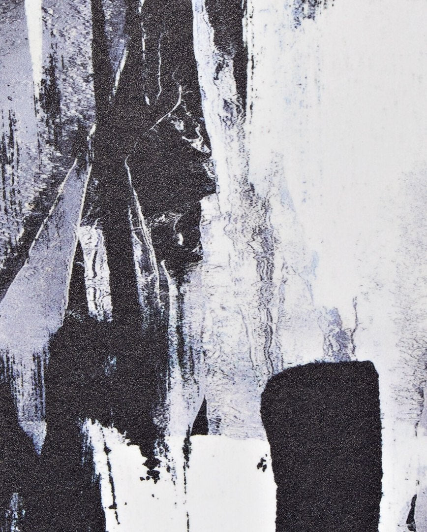 Okładka notatnika Zen w twardej oprawie z abstrakcyjnym czarno-białym wzorem