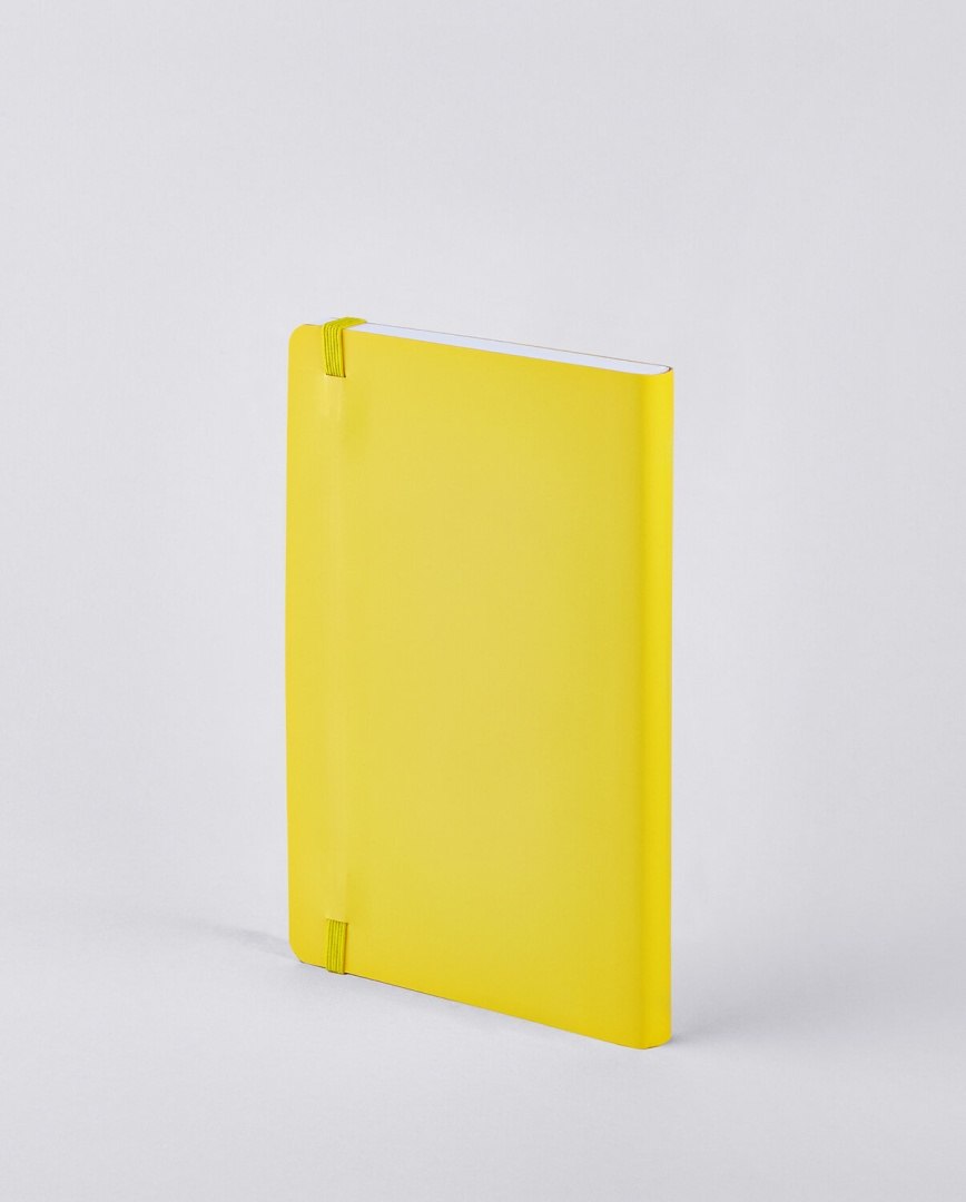 notatnik żółty z elastyczną opaską i gładką okładką idealny do zapisków i planowania