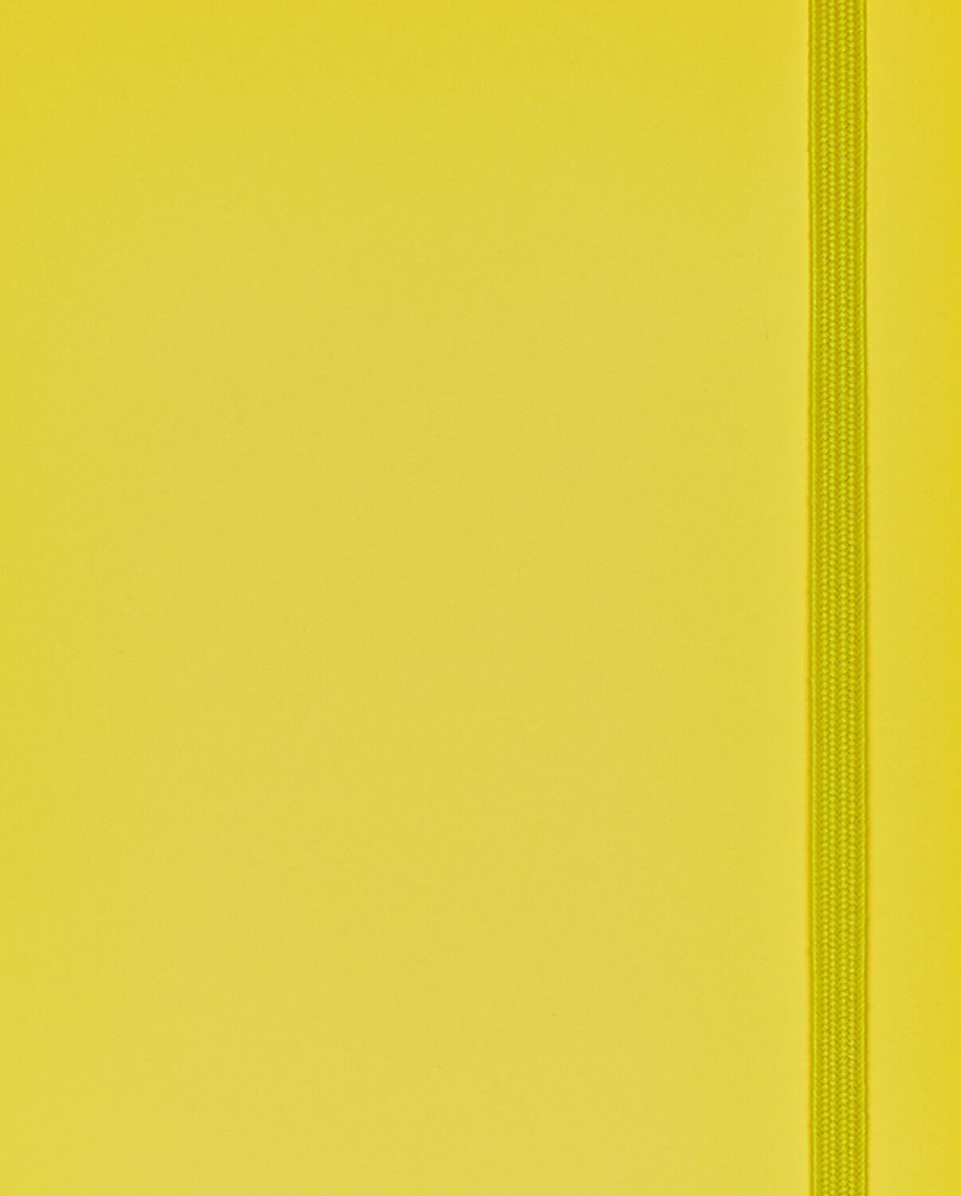 Notatnik żółty z elastyczną opaską do zamykania idealny do codziennych zapisków