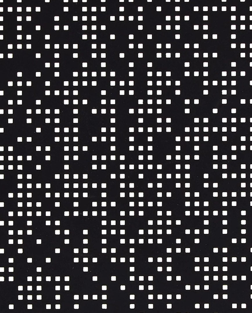 Notatnik graficzny L z czarną okładką ozdobioną białymi, geometrycznymi wzorami od BV JACOB COMPANY