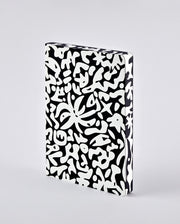 Notatnik graficzny L z czarno-białym abstrakcyjnym wzorem na okładce od BV JACOB COMPANY