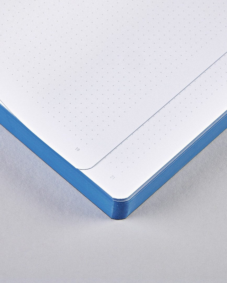 Notatnik magic idea od BV JACOB COMPANY z kropkowanymi stronami i niebieską oprawą