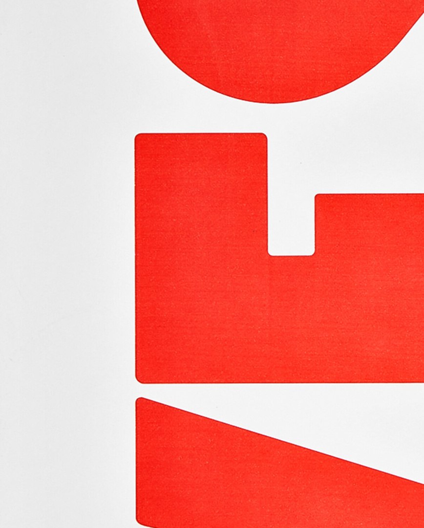 Czerwone geometryczne kształty na okładce notatnika graficznego Yes No firmy BV JACOB COMPANY