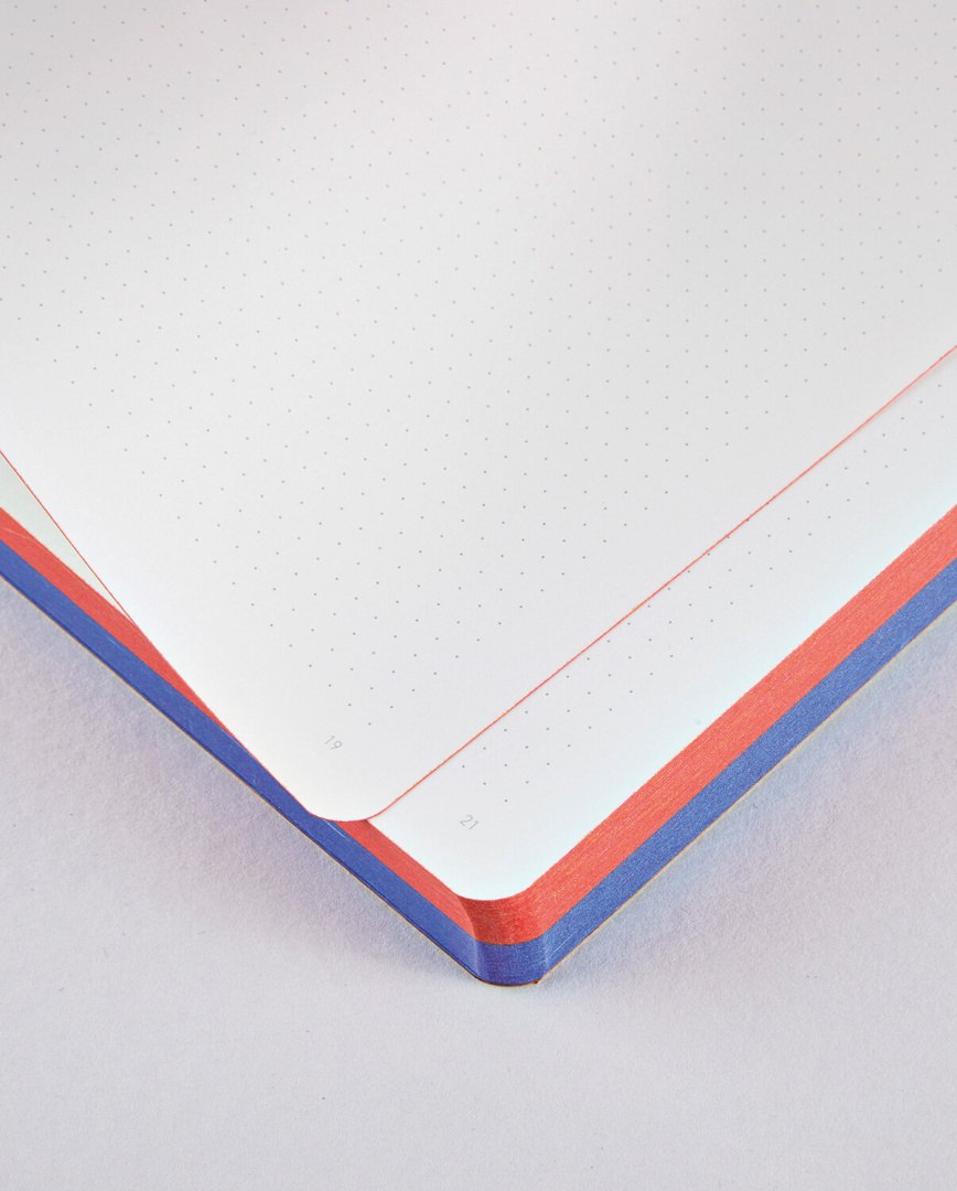 Notatnik graficzny Yes No z papierem w kropki i kolorowymi krawędziami stron