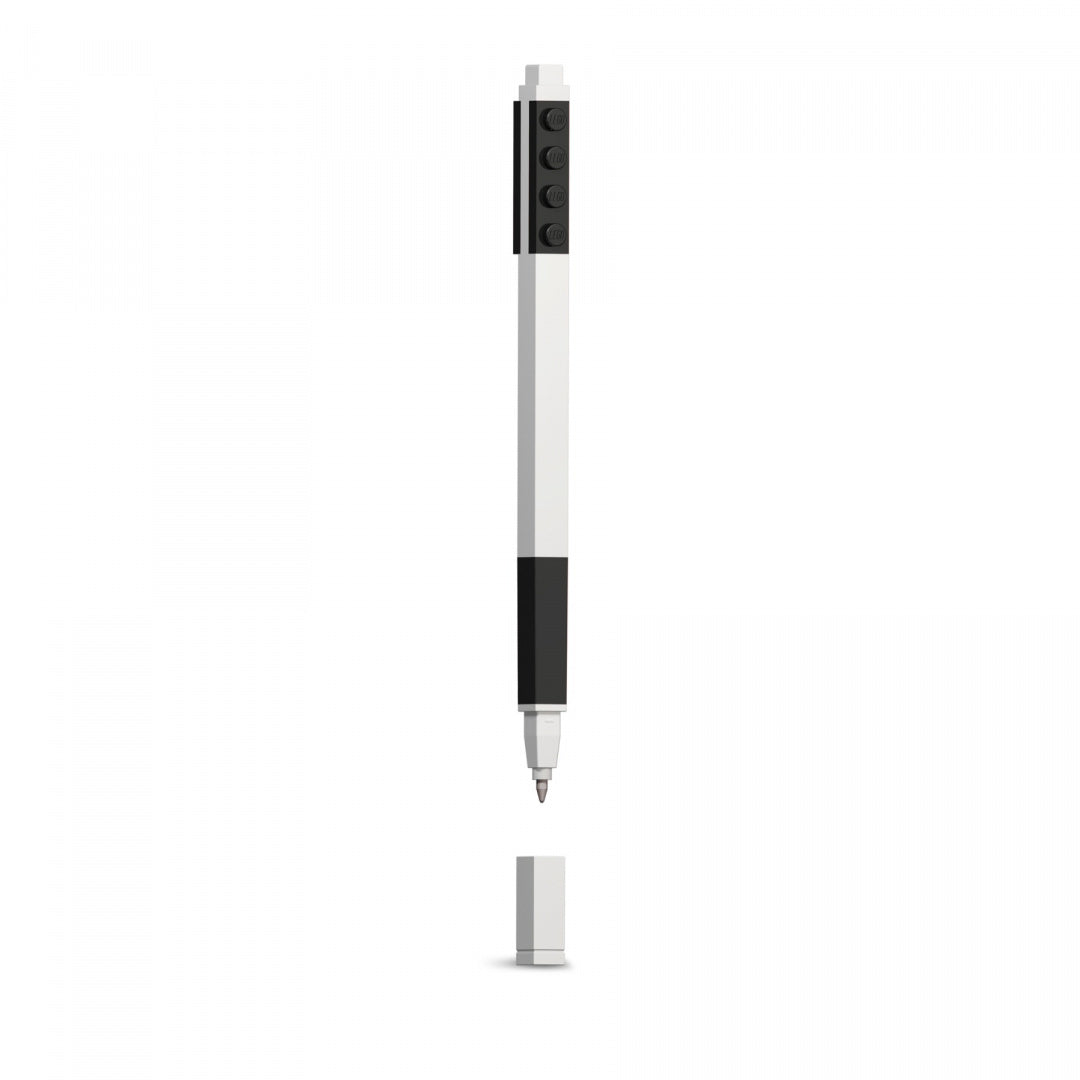 Czarny i biały długopis w stylu LEGO pasujący do notatnika LEGO Star Wars Naboo