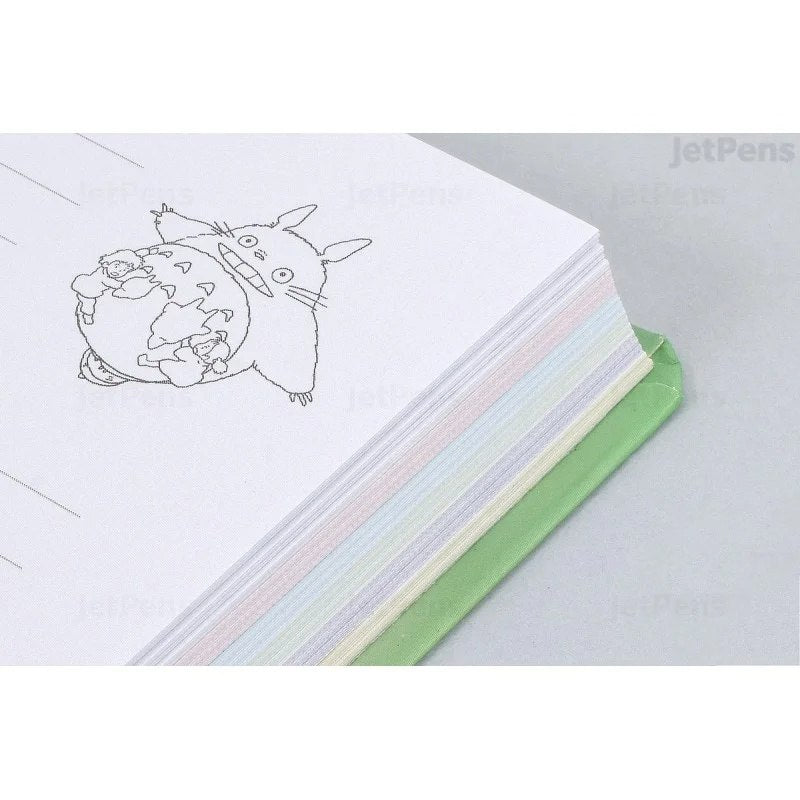 Notatnik Mój sąsiad Totoro z kolorowymi kartkami i ilustracją Totoro na stronie BV JACOB COMPANY