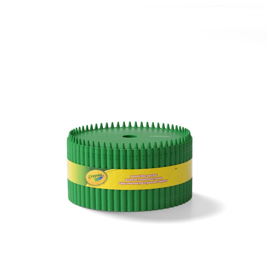 Organizator na biurko Crayola w zielonym kolorze przypominający kredki o okrągłym kształcie