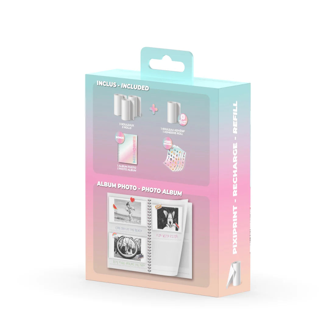 Kit de rollo de papel para cámara PixiPrint MOB