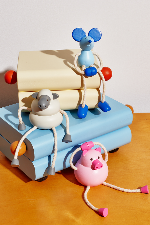 Wooden Pig Figurine by Palimals Areaware