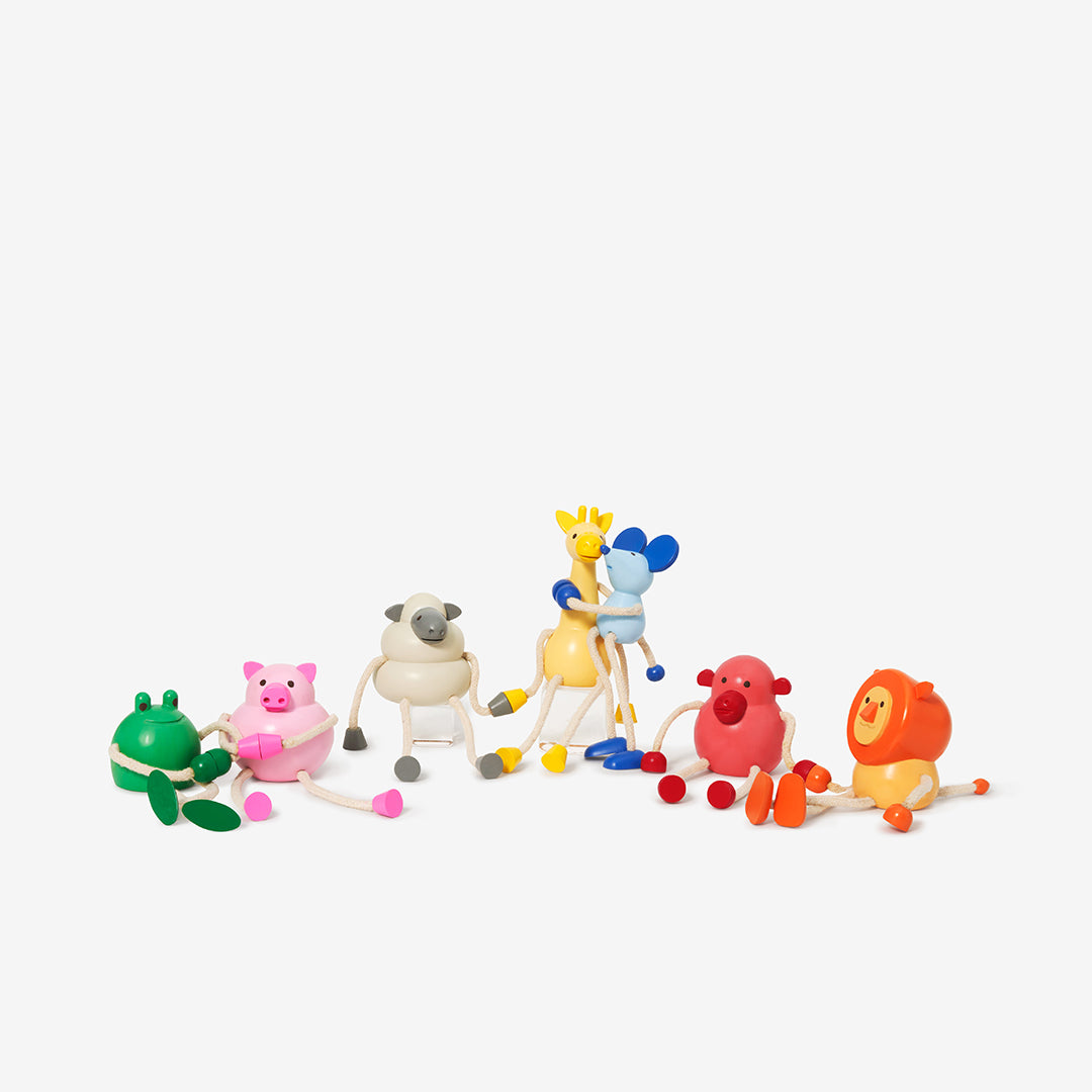 Wooden Pig Figurine by Palimals Areaware