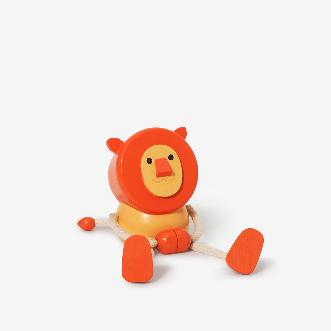 Wooden Lion Figurine by Palimals Areaware