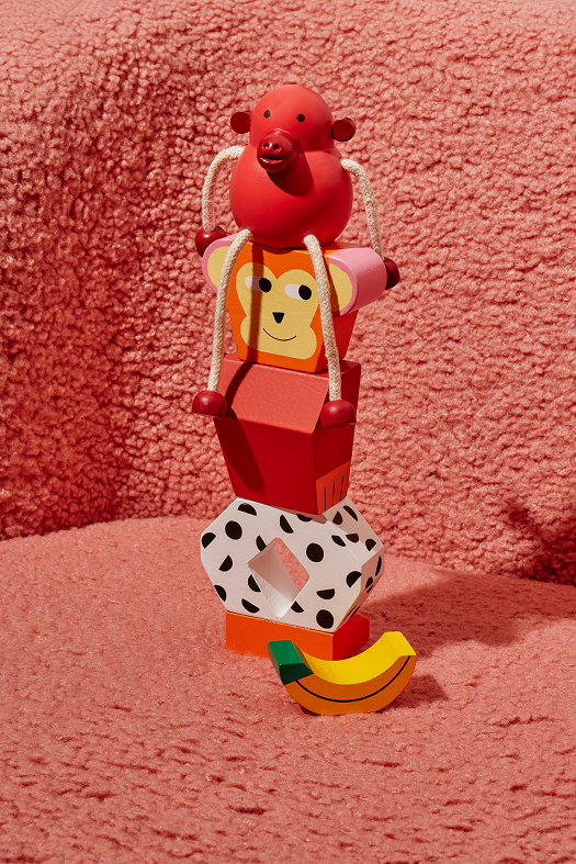 Wooden Monkey Figurine by Palimals Areaware