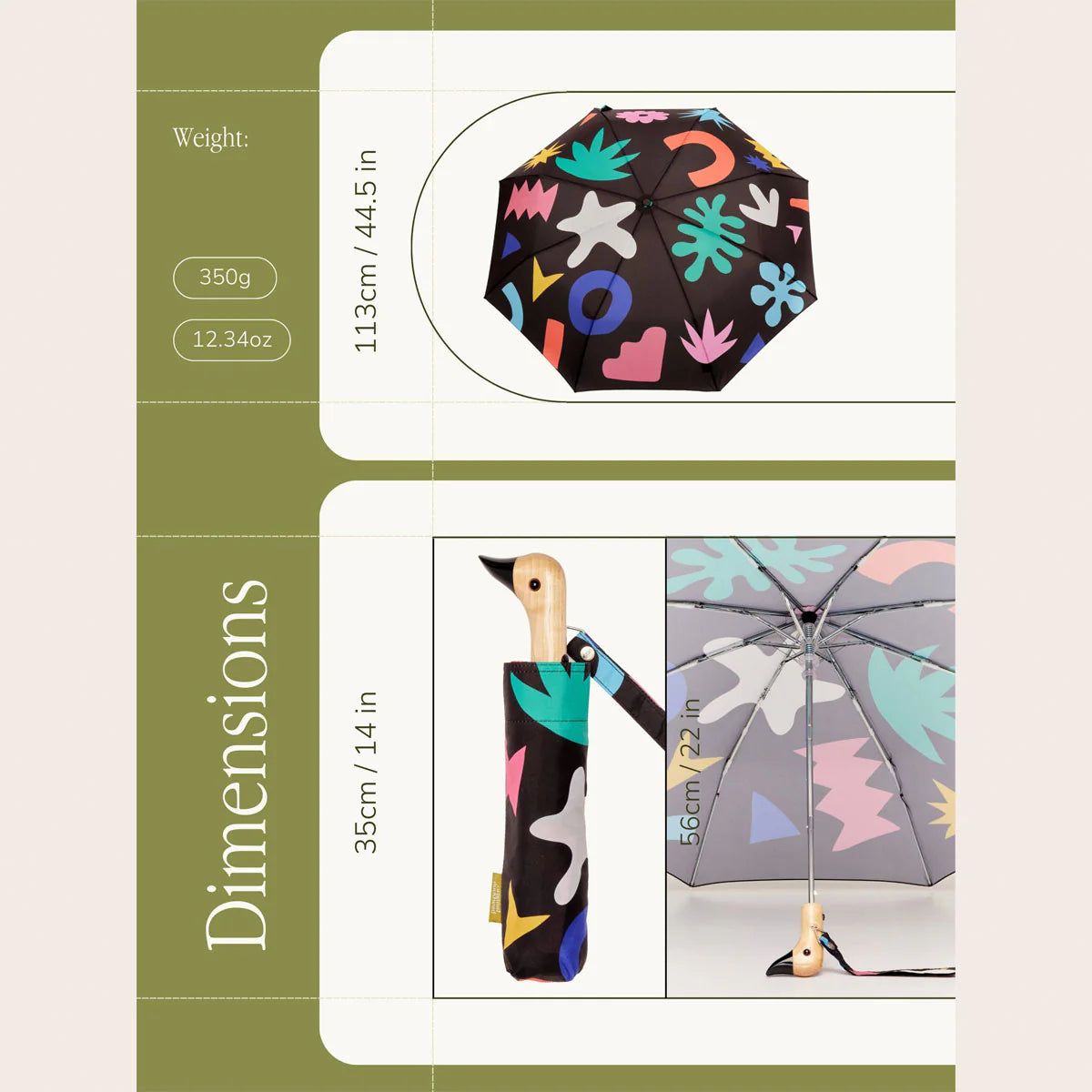 Original Duckhead Duck Umbrella – Palm Tree