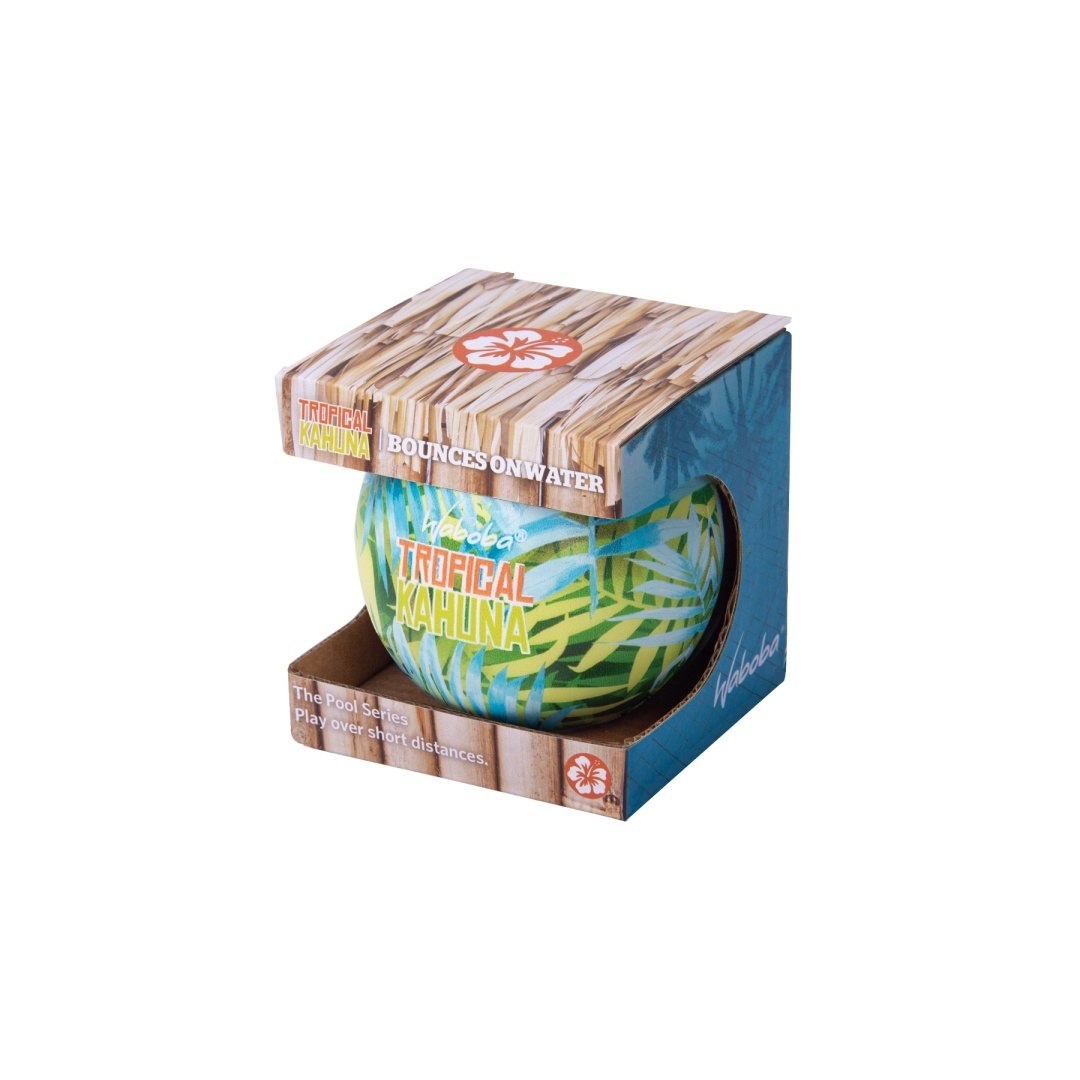 Piłka na wodę Waboba Tropical Kahuna w kolorowym opakowaniu z motywem tropikalnym