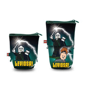 Piórnik LEGO Harry Potter Voldemort z motywem LEGO i napisem Leviosa w zielonym kolorze