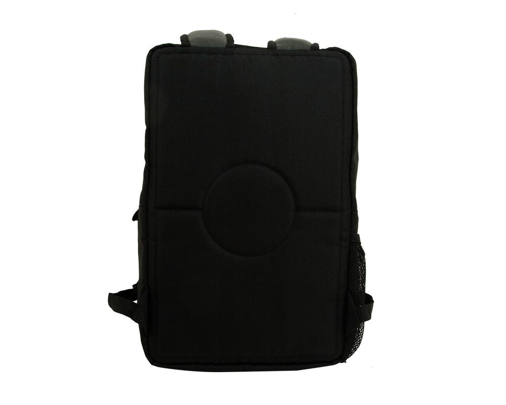 Plecak LEGO czarny prostokątny z miękkim tyłem i szarymi regulowanymi szelkami