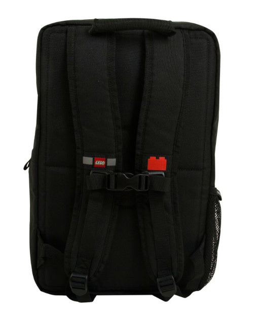 Czarny plecak LEGO czarny z regulowanymi szelkami i boczną siatką na butelkę