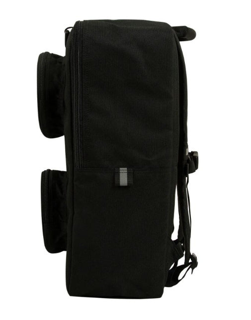 Plecak LEGO czarny z bocznymi kieszeniami i regulowanymi paskami na ramiona