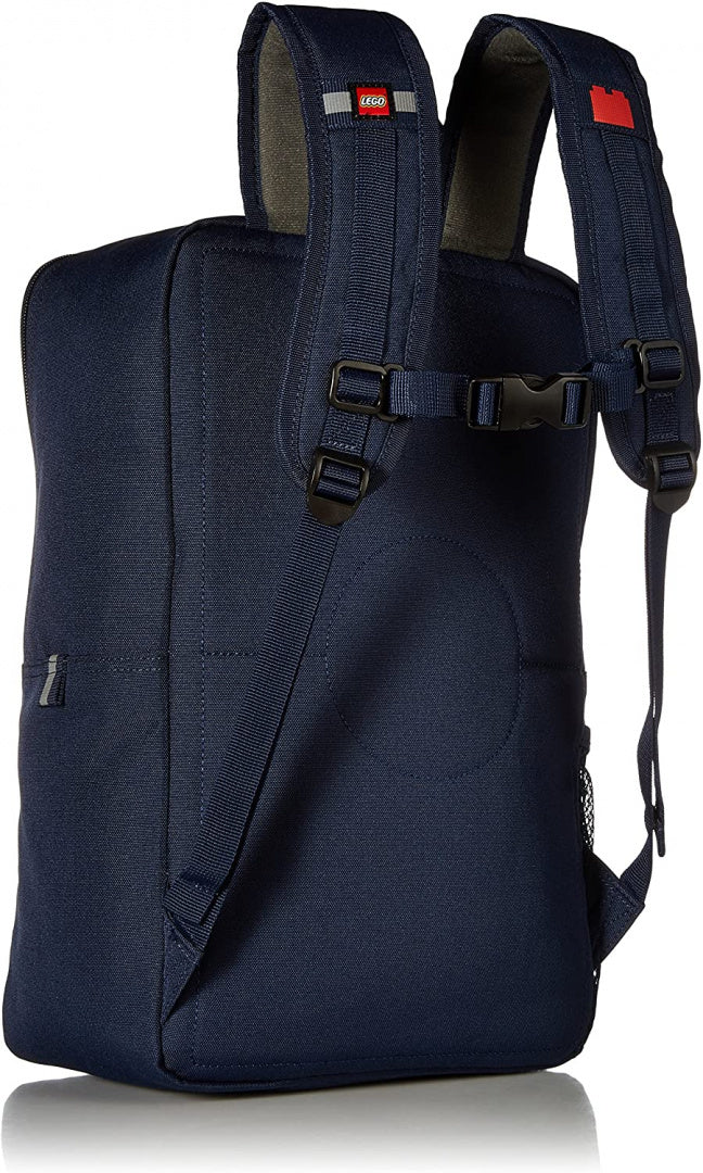 Granatowy plecak LEGO dla dzieci z regulowanymi paskami i wygodnym tyłem