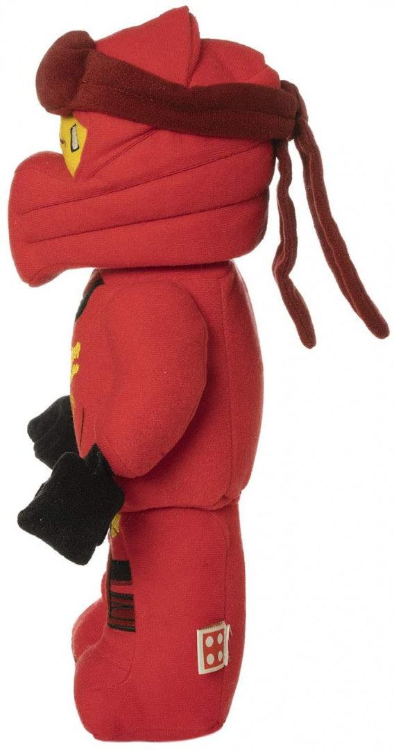 Pluszak LEGO Ninjago Kai w czerwonym stroju z opaską na głowie i czarnymi rękawicami