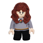 Pluszak Hermiona Granger LEGO w szarej bluzie z logo Hogwartu i brązowymi włosami