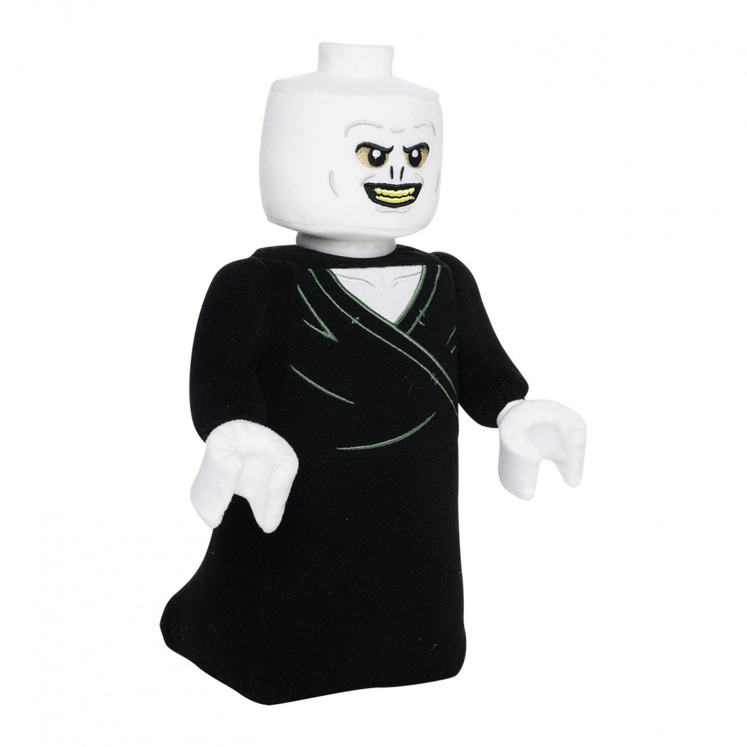 pluszak LEGO Harry Potter Voldemort w czarnym płaszczu z detalami twarzy charakterystycznymi dla postaci